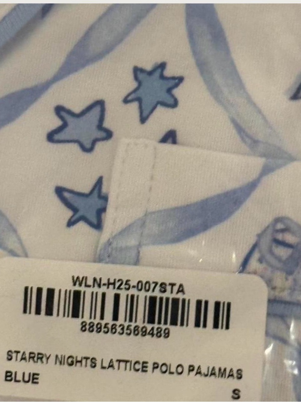 Roller Rabbit Starry Nights Lattice Polo Pajamas - Blue
